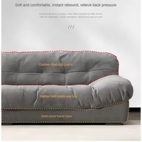 Nouveau canapé moderne de luxe, design simple, revêtement en tissu de lin, prix d'usine, canapé modulaire pour salon