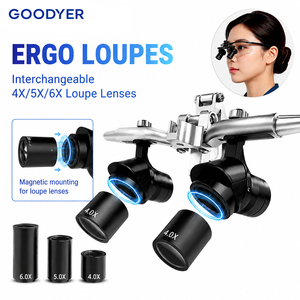 Loupes dentaires GOODYER avec lentilles magnétiques interchangeables <span class=keywords><strong>4X</strong></span> <span class=keywords><strong>5X</strong></span> 6X, distance de travail, filtre multicolore, certifiées CE - Product Image 6