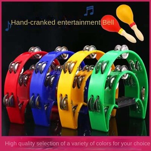 Sable Marteau <span class=keywords><strong>Trampoline</strong></span> Bande Handbell Adulte À Manivelle Instrument Sable Marteau Ringdrum Fleur Tambour Cercle - Product Image 6