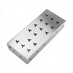 Boîte à fumée en acier inoxydable de haute qualité pour grillades, outils de fumage pour <span class=keywords><strong>barbecue</strong></span> en extérieur, camping et jardin - Product Image 2