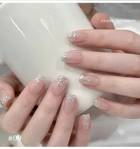 Gel à ongles diamanté neuf couleurs, idéal pour le nail art DIY, les salons et la création de designs d'ongles - Product Image 4