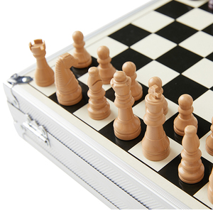 Scacchiera da Viaggio per Interni in Metallo, Backgammon e Dama per Bambini, Fornita dalla Fabbrica - Product Image 2