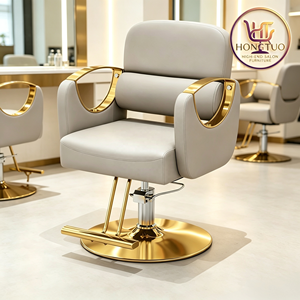 Fauteuil de coiffure hydraulique de luxe Z en cuir, pivotant à 360°, robuste, pour salon de beauté et barbier - Product Image 1