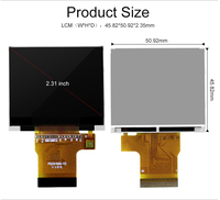 Écran TFT Polcd de 2,3 pouces, 320x240, panneau d'affichage noir normal, mode transmissif, module LCD
