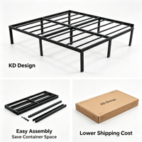Sommier de lit en métal moderne, robuste et durable, avec plateforme amovible en fer, idéal pour hôtels, écoles et chambres à coucher