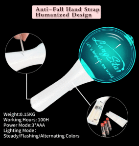 Longstargift 促销批量供应 KPOP 演唱会舞台灯光欢呼应援婚礼庆典遥控发光棒 - Product Image 4