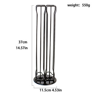 Support de stockage rotatif pour <span class=keywords><strong>capsules</strong></span> de café <span class=keywords><strong>Nespresso</strong></span> compatible pouvant contenir 40 <span class=keywords><strong>capsules</strong></span> de café Portable Style classique Métaux précieux - Product Image 4