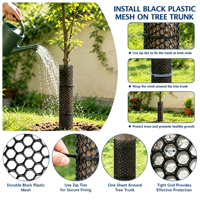 Expédition rapide, en stock, faible MOQ, filet en plastique HDPE flexible résistant aux intempéries avec mailles fines pour clôture de protection d'arbres