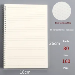 Bán buôn tùy chỉnh A6/A5/B5 máy tính xách tay với lót lưới trống mờ trong suốt <span class=keywords><strong>PP</strong></span> xoắn ốc ràng buộc da Bìa - Product Image 6