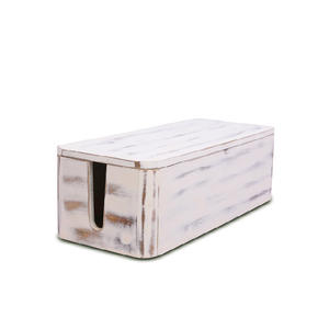 Boîte de gestion des câbles en bois, amélioration de l'habitat, organisateur de cordon, décor d'hébergement - Product Image 5