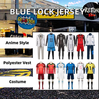 Anime Blue Lock Trikot Bastard München Fußball-Trainingsweste Hosen Streetwear Isagi Yoichi Chigiri Bachira Rensuke Kunigami