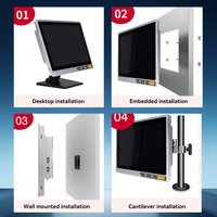 Panel PC Industri Intel Core I3/i5/i7 Generasi ke-6-9 Layar Sentuh Kapasitif Windows 10/Linux Garansi 1 Tahun Tersedia di Stok