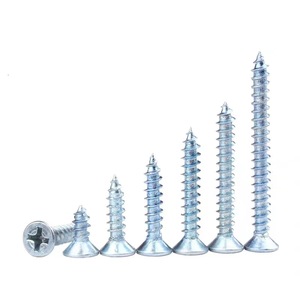 Carbon Steel Self Tapping Screws Metric Right Hand Phillips Head Countersunk Wood Construction Grade A - Product Image 1