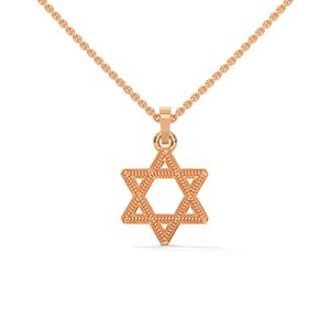 Colgante de oro rosa con diamante cultivado en laboratorio, pieza de joyería fina de alta calidad diseñada para una elegancia duradera y moda cotidiana. - Product Image 1