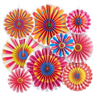 Personalizado 9 PCs Nuevo Colgante Plegable Flor Abanico <span class=keywords><strong>de</strong></span> papel <span class=keywords><strong>Fiesta</strong></span> Decoraciones <span class=keywords><strong>de</strong></span> pared Juegos para <span class=keywords><strong>Primavera</strong></span> Verano <span class=keywords><strong>Fiesta</strong></span> <span class=keywords><strong>de</strong></span> té - Product Image 1