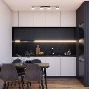 Vermonhouzz Ensemble d'unités de cuisine modulaires professionnelles en bois massif, style moderne, avec îlot et évier, conceptions clés en main pour cuisine de villa - Product Image 4