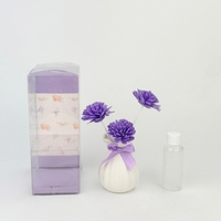 Diffuseur à bâtonnets de fleurs séchées 50 ml, parfum fruité, huile essentielle, désodorisant d'ambiance, décoration aromathérapie