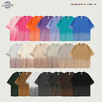 T-shirts vierges 100 % coton en gros pour hommes, personnalisables avec impression graphique, effet délavé à l'acide