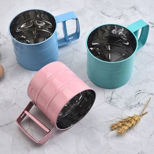 Wholesale Stainless Steel Flour Shaker Sifter Handle DIY Pastry Bakery Gadget Kitchen <b>Baking</b> Tools - Product Image 2
