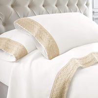 Hot Selling Hochzeit Bettlaken Schöne Qualität und Spitzen besatz Bettwäsche Set