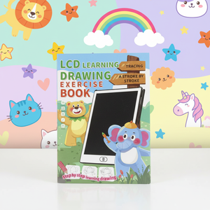 Tavoletta LCD Riutilizzabile HFL 6/8.5/11 Pollici per Bambini, Lavagna per Disegnare, Giocattolo Educativo per 2-7 Anni, Libro <span class=keywords><strong>da</strong></span> Tracciare <span class=keywords><strong>da</strong></span> 20 Pagine Incluso - Product Image 1