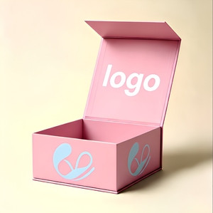 Boîtes cadeaux en carton rigide noir, personnalisées, faites à la main, de luxe, avec fermeture magnétique, vides, en gros - Product Image 3
