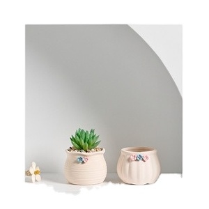 Poterie non émaillée Pot de fleur mignon <span class=keywords><strong>Mini</strong></span> Pots de <span class=keywords><strong>plantes</strong></span> <span class=keywords><strong>succulentes</strong></span> pour enfants enfants peinture bricolage - Product Image 3