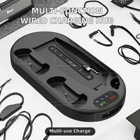 Support de charge filaire multifonctionnel à succès avec 3 ports USB et 5 accessoires de jeu