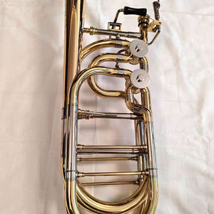 Trombone basse <span class=keywords><strong>en</strong></span> laque d'or <span class=keywords><strong>de</strong></span> haute qualité <span class=keywords><strong>de</strong></span> fabrication chinoise à vendre - Product Image 6