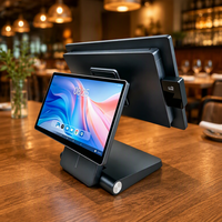 Terminal POS Layar Sentuh Android 14 RK3576 RK3588 15,6 inci dengan NFC/WiFi/Bluetooth untuk Pembayaran Restoran