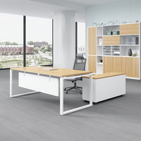 Bureau informatique moderne extensible et réglable en hauteur, multifonctionnel, en forme de L, pour la maison et le bureau, avec étagères et design à panneaux