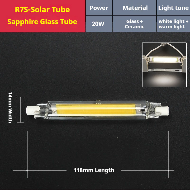 transparent [118m]COB Sapphire Glass Model -20W