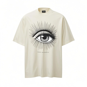 T-shirt imprimé DTG pré-lavé anti-rétrécissement de haute qualité 100% coton doux au toucher tissu t-shirts pour hommes - Product Image 5