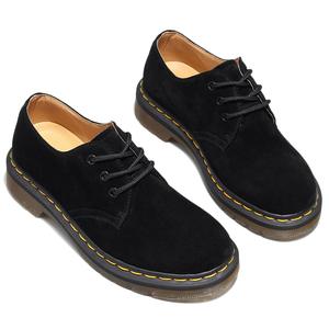 Nouvelles bottes à plateforme pour femmes, bout rond, grande taille, en cuir véritable, chaussures épaisses pour femmes, bottines pour femmes, style universitaire - Product Image 2