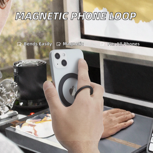 Soporte Magnético Universal para Teléfono con Anillo de Silicona Flexible y Extraíble para Uso en Escritorio - Product Image 2
