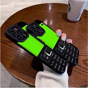 เคสโทรศัพท์มือถือหนังเทียมพิมพ์ลายเต็มหน้า<span class=keywords><strong>จอ</strong></span>สีเขียวสำหรับ <span class=keywords><strong>iPhone</strong></span> 6 <span class=keywords><strong>7</strong></span> 8 x XR XS 11 12 13 14 15 16 17 PRO MAX - Product Image 6