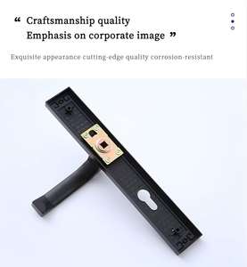 Manija de puerta de casa duradera de galvanoplastia múltiple de aleación de zinc minimalista moderna manija de puerta moleteada - Product Image 4