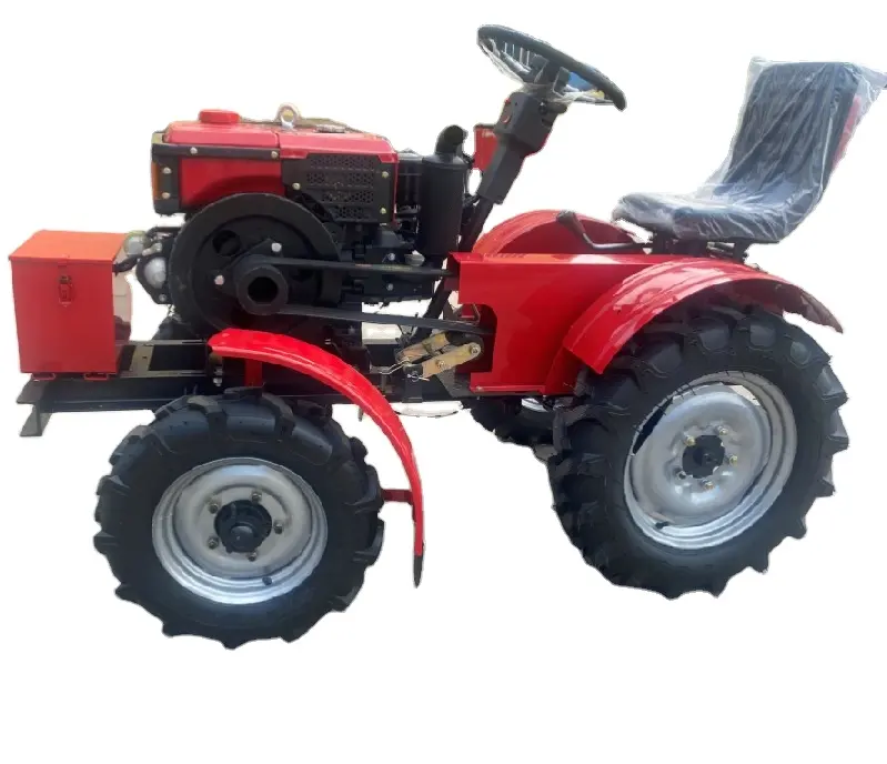 Mini tracteur agricole jardin 2 roues motrices, tracteur 4x4 de bonne qualité