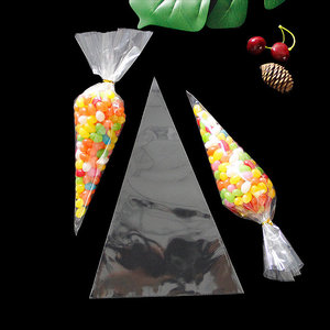 2021 Factory Food Grade <strong>Cone</strong> Shaped Plastic <strong>Sweets</strong> <strong>Bag</strong> Popcorn Sleeve Food <strong>Bag</strong> - Product Image 3