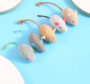 Juguetes interactivos para mascotas ecológicos para exteriores, superventas de fábrica, gatito no tóxico, piel de conejo, gato, ratón, hierba gatera con estilo Simple - Product Image 4