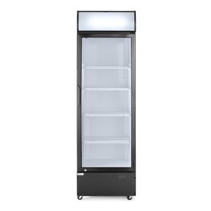 Frigorifero Arktic 254L a porta singola con pannello retroilluminato 220-240V/250W 578x605x1980mm Nero Attrezzatura da cucina commerciale - Product Image 1