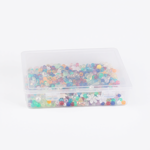 Boîte de rangement transparente en plastique pour documents, fournitures de bureau, perles, bijoux et pièces détachées pour la maison - Product Image 1