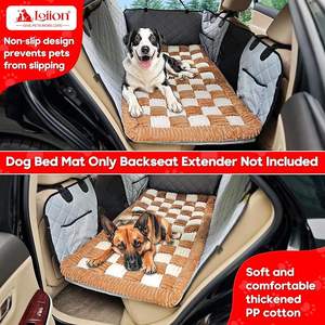 Siège arrière tapis de lit pour animaux de compagnie lit pour chien à carreaux pour siège de <span class=keywords><strong>voiture</strong></span> housses de chien à fourrure pour causeuses ajustement personnalisé pour les extensions de siège arrière lit pour chien de <span class=keywords><strong>voiture</strong></span> - Product Image 2