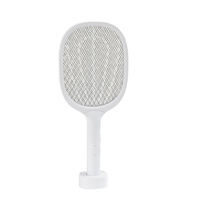 Raquette Électrique Anti-Moustiques à Lumière Bleue, Certification CE, avec Batterie Rechargeable, Vente en Gros