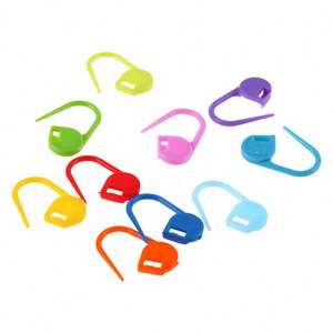 อุปกรณ์เย็บผ้าพลาสติกสีหัวเข็มขัดขนาดเล็กสำหรับถักเสื้อกันหนาวทำเครื่องหมายบรรจุในถุง OPP - Product Image 1