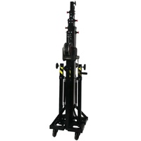 Torre elevadora de truss con cabrestante de manivela, capacidad de carga de 2600 lbs (1179 kg) y 250 kg (6M de altura), para pantallas LED, luces de escenario y altavoces de arreglo lineal.