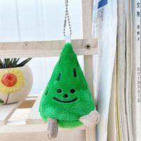 Mini porte-clés poupée en peluche sapin de Noël 11 cm, en coton PP, breloque de sac, pendentif, cadeau pour enfants