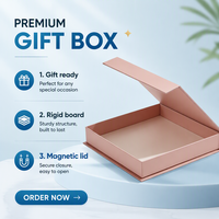 Boîte cadeau haut de gamme, boîte d'emballage rigide personnalisée, boîte à couvercle rabattable personnalisée, boîte en carton de qualité respectueuse de l'environnement