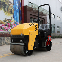 Compacteur routier vibrant hydraulique de 6 tonnes à double tambour et moteur diesel, fourni par l'usine