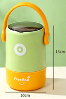Boîte à lunch isotherme en acier inoxydable 304 à double compartiment, portable, avec couvercle anti-fuite, bento scellé pour le bureau et les étudiants, réutilisable et durable